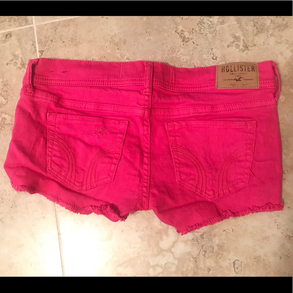 Hot pink hollister shorts - Picture 2 of 2